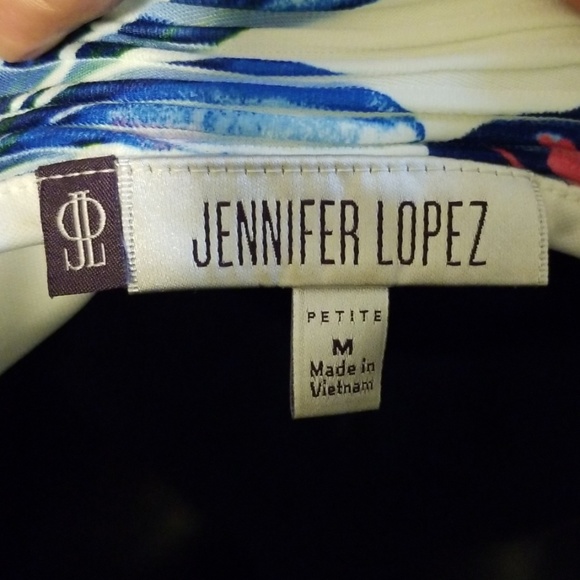 Jennifer Lopez Sheath/Textured Bodycon Floral Dres - Picture 3 of 7